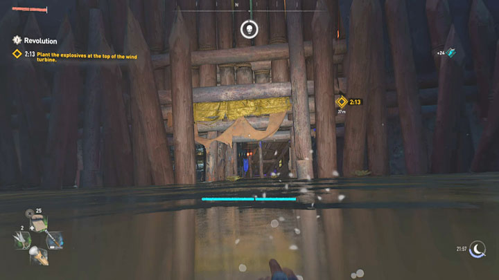 You only have 2 minutes and 26 seconds to get the bomb to the top of the windmill - Dying Light 2: Revolution - walkthrough - Story quest - Dying Light 2 Guide
