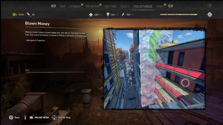 This graffiti takes up the entire building wall - Dying Light 2: Graffiti Tags (Downtown) - list of all - Downtown - Dying Light 2 Guide