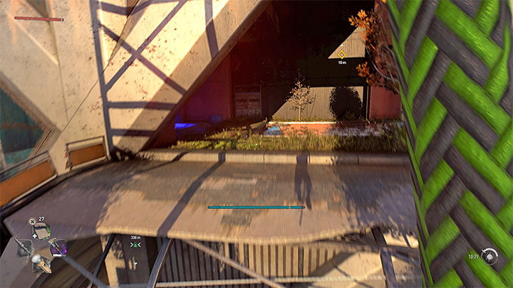 You can fire the active hook at any object that has a small crosshair icon next to it - Dying Light 2: Grappling Hook - how to unlock and use - Exploration - Dying Light 2 Guide