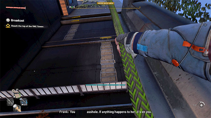 You can use it alternatively by climbing the rope instead of rocking it - Dying Light 2: Grappling Hook - how to unlock and use - Exploration - Dying Light 2 Guide