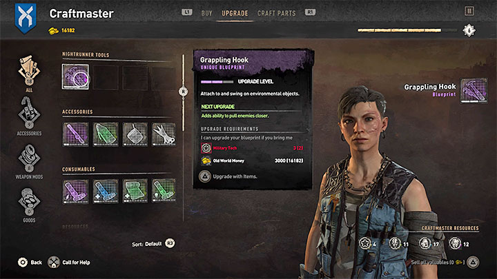 The hook is initially at level 1, but you can upgrade this gadget up to level 3 - Dying Light 2: Grappling Hook - how to unlock and use - Exploration - Dying Light 2 Guide