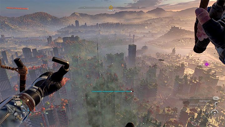 A paraglider is an extremely important gadget used for flying around the city and reaching hard-to-reach shelves and roofs - Dying Light 2: Tools - how to upgrade? - Character and statistics - Dying Light 2 Guide