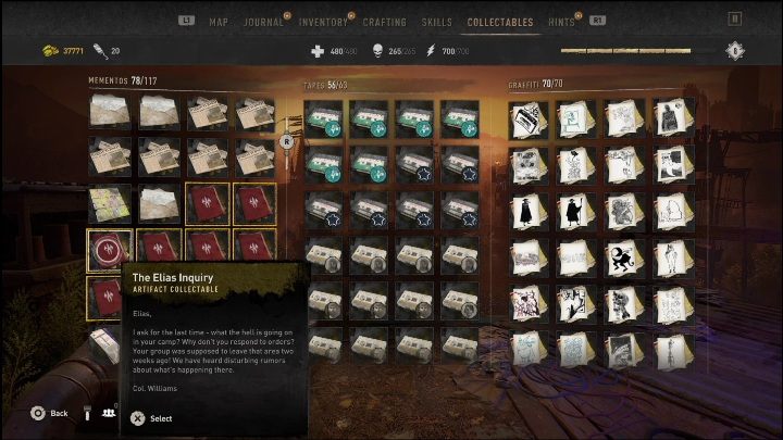 The drawing is hidden underneath debris - Dying Light 2: Mementos (Garrison) - list of all - Garrison - Dying Light 2 Guide