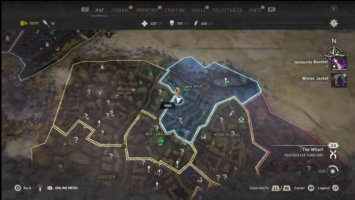 13 - Dying Light 2: Inhibitors (The Wharf) - list of all - The Wharf - Dying Light 2 Guide