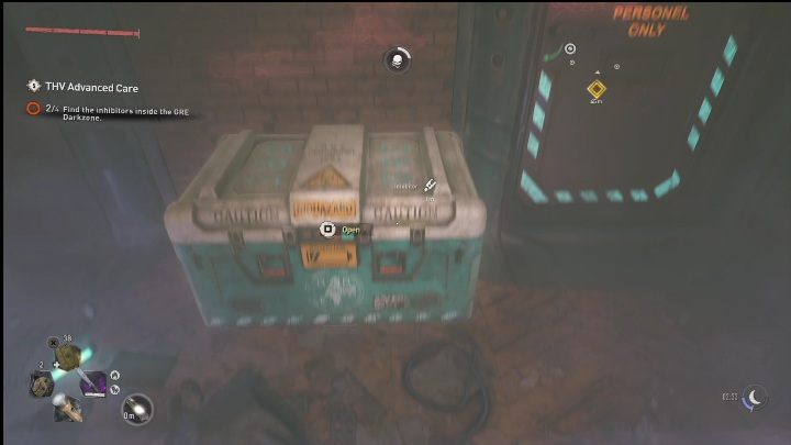 It's the last inhibitor in this location (THV Advanced Care) - Dying Light 2: Inhibitors (Lower Dam Ayre) - list of all - Lower Dam Ayre - Dying Light 2 Guide