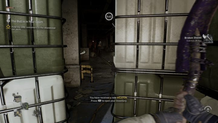 Go through the corridor with the UV lights and enter the car park area -2 - Dying Light 2: The Ball is in Your Court - walkthrough - Side quests - Dying Light 2 Guide