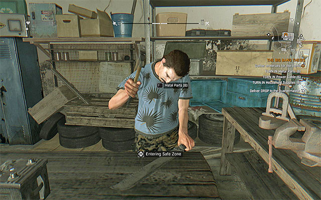 You can deliver the ingredients one by one or give them to Kurt all at once. - 22: The Big Bang Thesis | Side quests - The Slums - Side quests - The Slums - Dying Light Game Guide