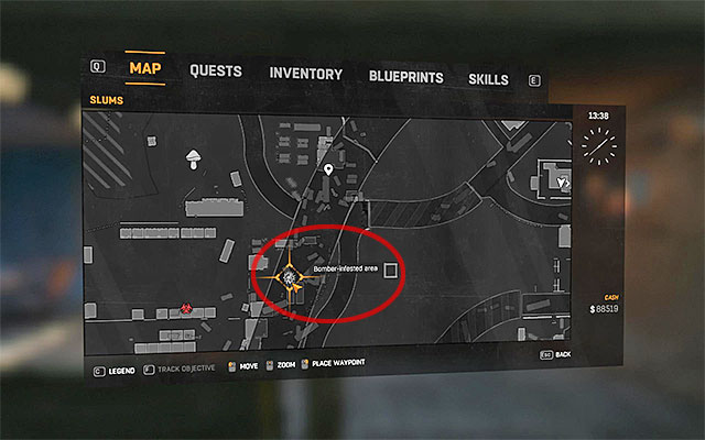 This quest can be unlocked after completing the Hunting Goon side quest, which consists of bringing Dahlia (number 20a on the map) Putrescent Liver for a potion - 35: Kidney Punch | Side quests - The Slums - Side quests - The Slums - Dying Light Game Guide