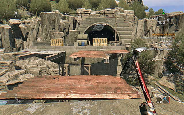 Reach the entrance to the tunnel, in the safe zone. - 1: The Launch | Side quests - Antenna - Side quests - Antenna - Dying Light Game Guide