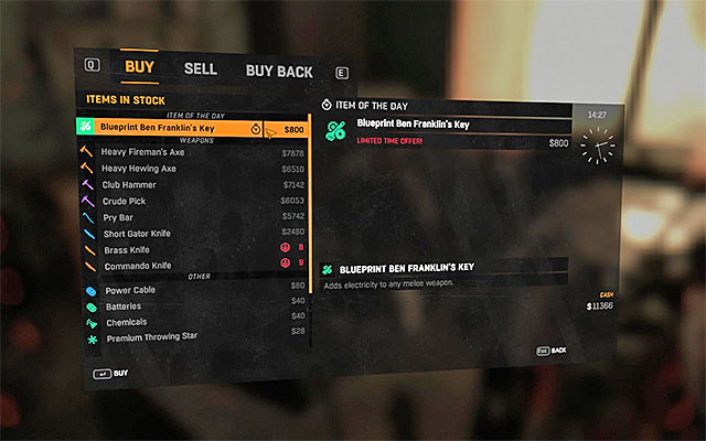 Weapons marked with orange color are very valuable. - Melee weapons | Combat - Combat - Dying Light Game Guide