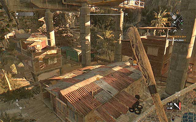 Reach the isolated area. - 1: Mothers Day | Side quests - The Slums - Side quests - The Slums - Dying Light Game Guide