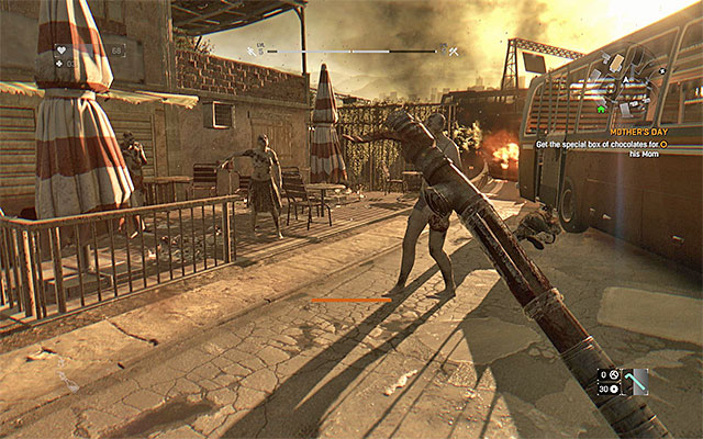 Clear the area around the entrance to the shop - 1: Mothers Day | Side quests - The Slums - Side quests - The Slums - Dying Light Game Guide