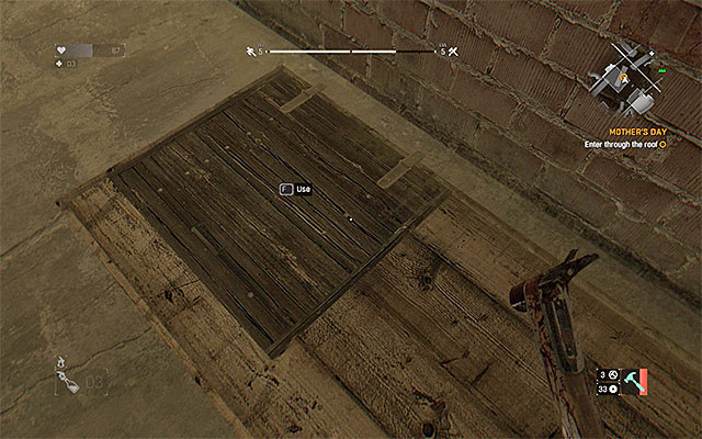 Enter Gazies house through the roof. - 1: Mothers Day | Side quests - The Slums - Side quests - The Slums - Dying Light Game Guide