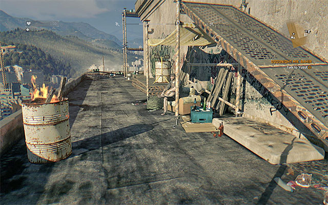 The place where you can find Yusuf. - 2: Goodnight Mr. Bahir | Side quests - The Slums - Side quests - The Slums - Dying Light Game Guide
