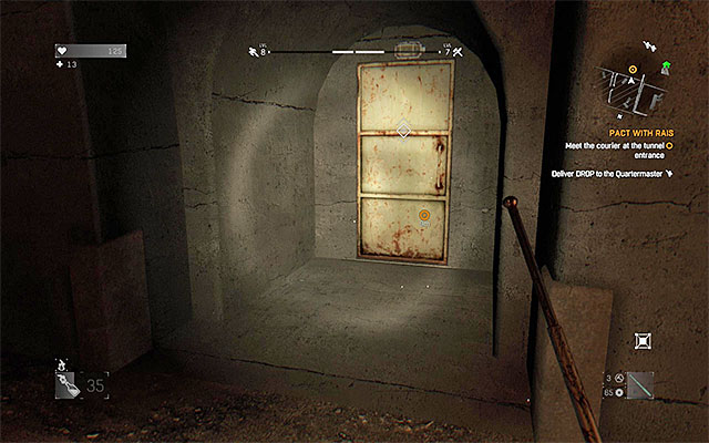 Locate the side passage in the tunnel. - 4: Pact with Rais | Main quests - The Slums - Main quests - The Slums - Dying Light Game Guide