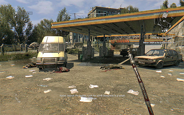 Carefully approach the gas station. - 4: Pact with Rais | Main quests - The Slums - Main quests - The Slums - Dying Light Game Guide
