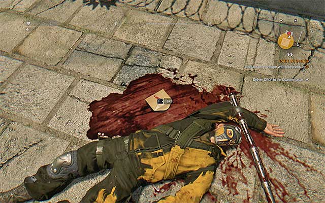 After turning the body of one of the dead soldiers, you will find a letter. - 4: Pact with Rais | Main quests - The Slums - Main quests - The Slums - Dying Light Game Guide