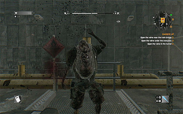 Quickly deal with the Toad. - 7: Gassed Up | Side quests - The Slums - Side quests - The Slums - Dying Light Game Guide