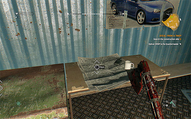 The location of the keys. - 14: Steal from a Thief | Side quests - The Slums - Side quests - The Slums - Dying Light Game Guide