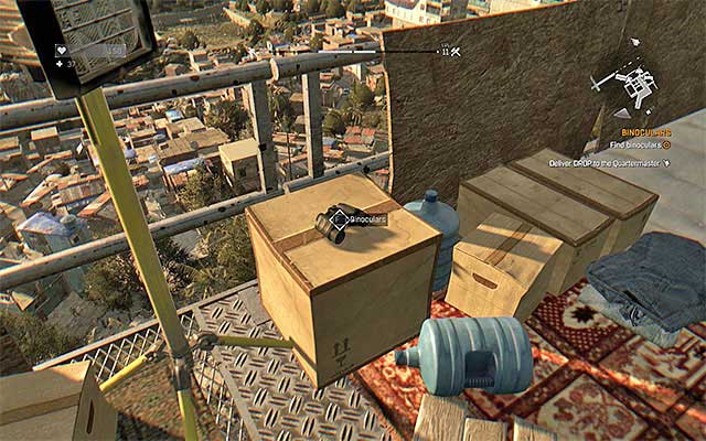 One of the places when you can find binoculars. - 16: Binoculars | Side quests - The Slums - Side quests - The Slums - Dying Light Game Guide