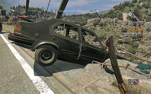 Now head to the broken bridge located in the eastern part of the city - 18: A Survivors Guide to Zombieland | Side quests - The Slums - Side quests - The Slums - Dying Light Game Guide