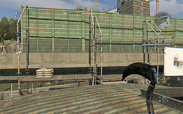 Head to the buildings located in the central part of the Slums (number 6a on the map) - 7: The Saviors | Main quests - The Slums - Main quests - The Slums - Dying Light Game Guide
