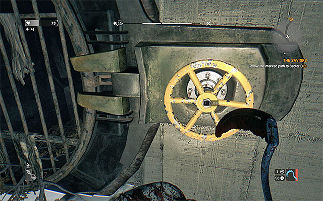 Turn the valve after dealing with the monsters. - 7: The Saviors | Main quests - The Slums - Main quests - The Slums - Dying Light Game Guide