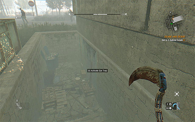 The entrance to the basement. - 32: Cease and Desist | Side quests - The Slums - Side quests - The Slums - Dying Light Game Guide