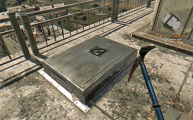 The manhole in the hotel rooftop - 4: The Bunker | Side quests - Old Town - Side quests - Old Town - Dying Light Game Guide