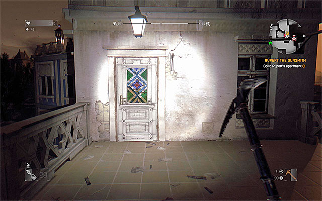 The entrance to the building, where Rupert lives - 5: Rupert the Gunsmith | Side quests - Old Town - Side quests - Old Town - Dying Light Game Guide