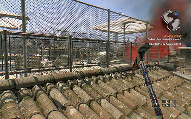 The wounded ally is on the roof - 8: Legless Spider | Side quests - Old Town - Side quests - Old Town - Dying Light Game Guide