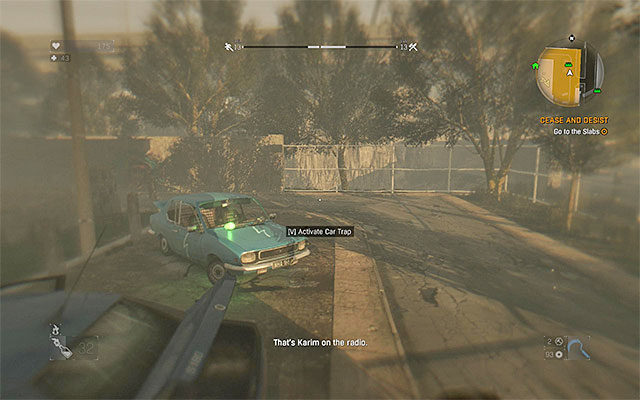 An example car trap - The use of parkour and environment elements | Combat - Combat - Dying Light Game Guide