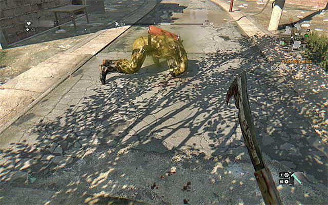 The easiest way to get rid of a Gas Tank is to damage the bottle on his back. - The Infected encountered during the day | Enemies - Enemies - Dying Light Game Guide