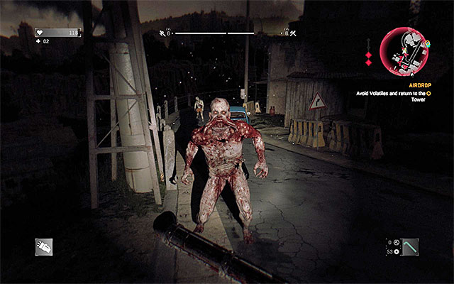 Avoid the sight of volatiles and hunters and, if spotted, take it to the heels. - The Infected encountered only at night | Enemies - Enemies - Dying Light Game Guide