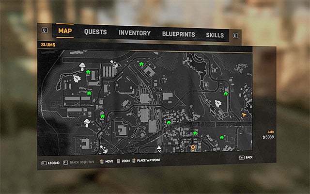 Frequently watch at the map, where many useful items are marked - Game world | Enemies - Enemies - Dying Light Game Guide