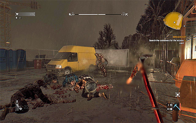 The first of the two areas to explore - 13: Broadcast - part 2 | Main quests - Antenna - Main quests - Antenna - Dying Light Game Guide