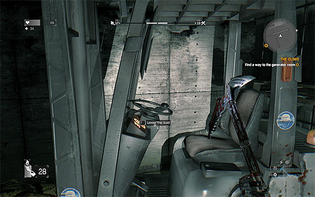 The forklift that you need to activate - 14: The Clinic | Main quests - Old Town #2 - Main quests - Old Town #2 - Dying Light Game Guide