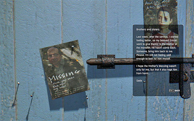 Finding Missing Persons is one of the many optional activities in The Following expansion - Missing persons | Additional novelties of The Following - Additional Novelties of The Following - Dying Light: The Following Game Guide