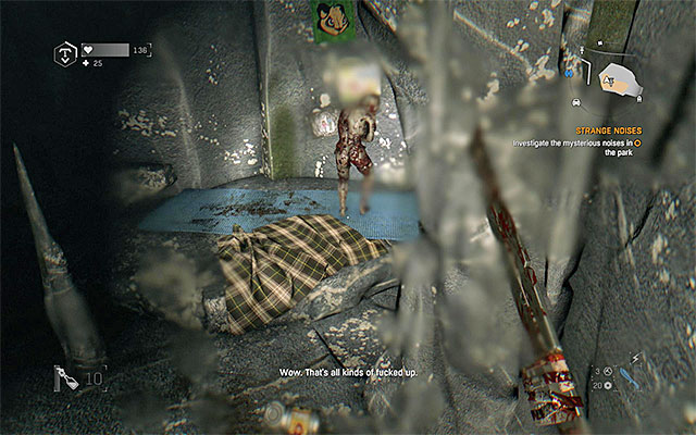 It is a screamer that has been stealing food - Well Thats a Cave | Side quests - The Gas Station - The Gas Station | Side Quests - Dying Light: The Following Game Guide