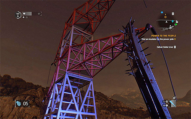 The tower that you need to climb onto - Power to the People | Side quests - The Gas Station - The Gas Station | Side Quests - Dying Light: The Following Game Guide