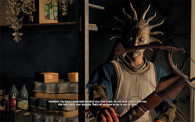 Receive your crossbow from the Faceless - The Compound Crossbow | Additional novelties of The Following - Additional Novelties of The Following - Dying Light: The Following Game Guide
