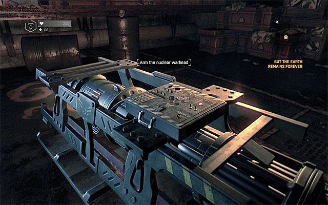The room with the nuclear warhead that you must arm. - Ending 1 - Sacrifice | Game endings - Game endings - Dying Light: The Following Game Guide