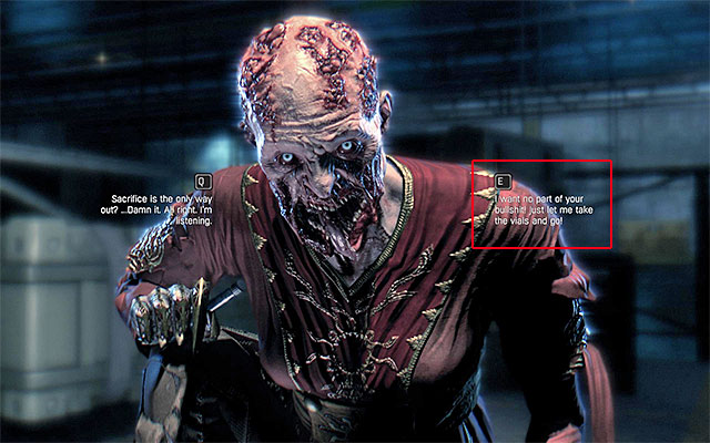 If you decided to choose this ending, you must select the right option (E button for PC - the above screenshot) during the conversation with the Mother, during The Following story-related quest - Ending 2 - Fight with Mother | Game endings - Game endings - Dying Light: The Following Game Guide
