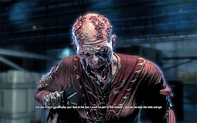 Opposing the Mother begins the encounter with the boss. - How to defeat the Mother (the final boss)? | Side quests - Other locations - Other locations | Side Quests - Dying Light: The Following Game Guide