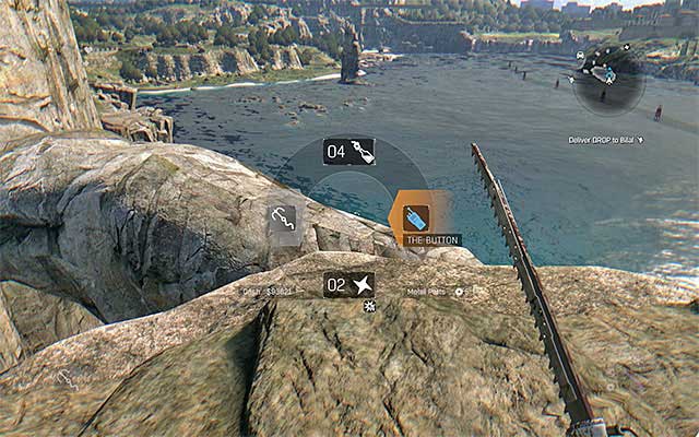Place The Button in the extras menu and select it as active item (screenshot above) - How to obtain The Button (easter egg)? | Secrets - Secrets and Achievements - Dying Light: The Following Game Guide