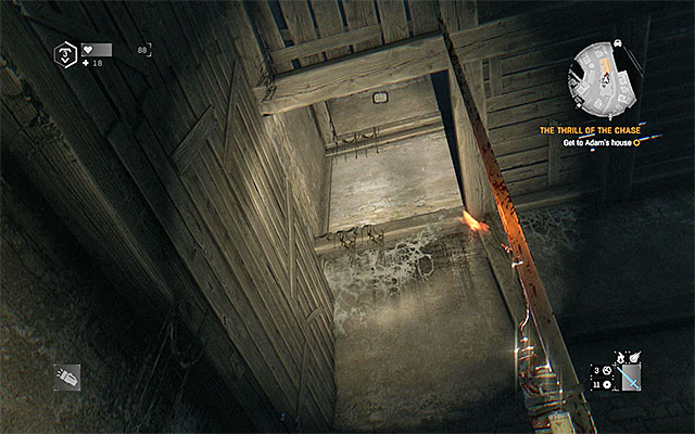 Jump towards ledges while in the tower - We Dont Go There Anymore | Side quests - The Gas Station - The Gas Station | Side Quests - Dying Light: The Following Game Guide