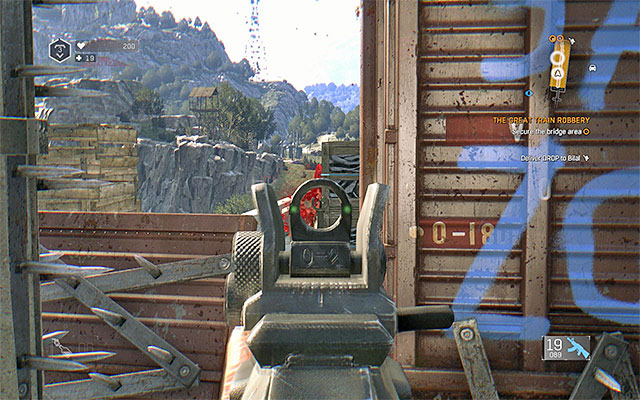 You can stick either to the roofs of the cars or to their sides - The Great Train Robbery | Side quests - Other locations - Other locations | Side Quests - Dying Light: The Following Game Guide