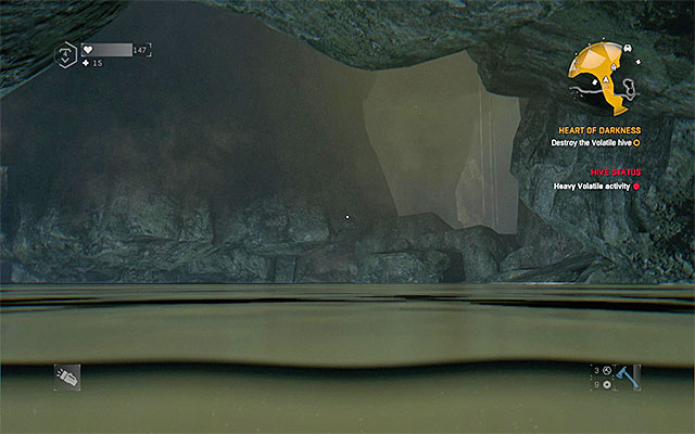 Dont worry about the fact that you cant resurface anywhere, as Crane should have sufficient air supply to reach the destination - Heart of Darkness | Side quests - The Gas Station - The Gas Station | Side Quests - Dying Light: The Following Game Guide