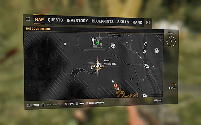 Note - If you want to, you can look for the Volkans corpse as soon as the mission ends - Crash Boom Bang | Side quests - Other locations - Other locations | Side Quests - Dying Light: The Following Game Guide