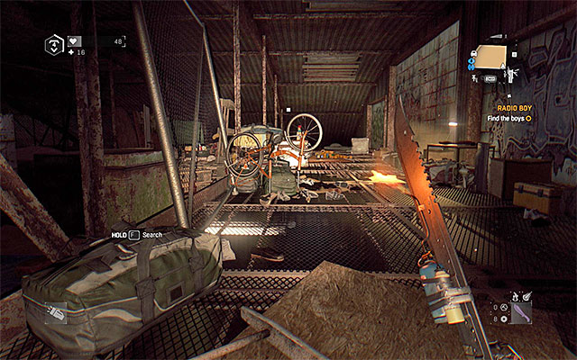 The hideout of the warehouse boys. - Radio Boy | Side quests - Other locations - Other locations | Side Quests - Dying Light: The Following Game Guide